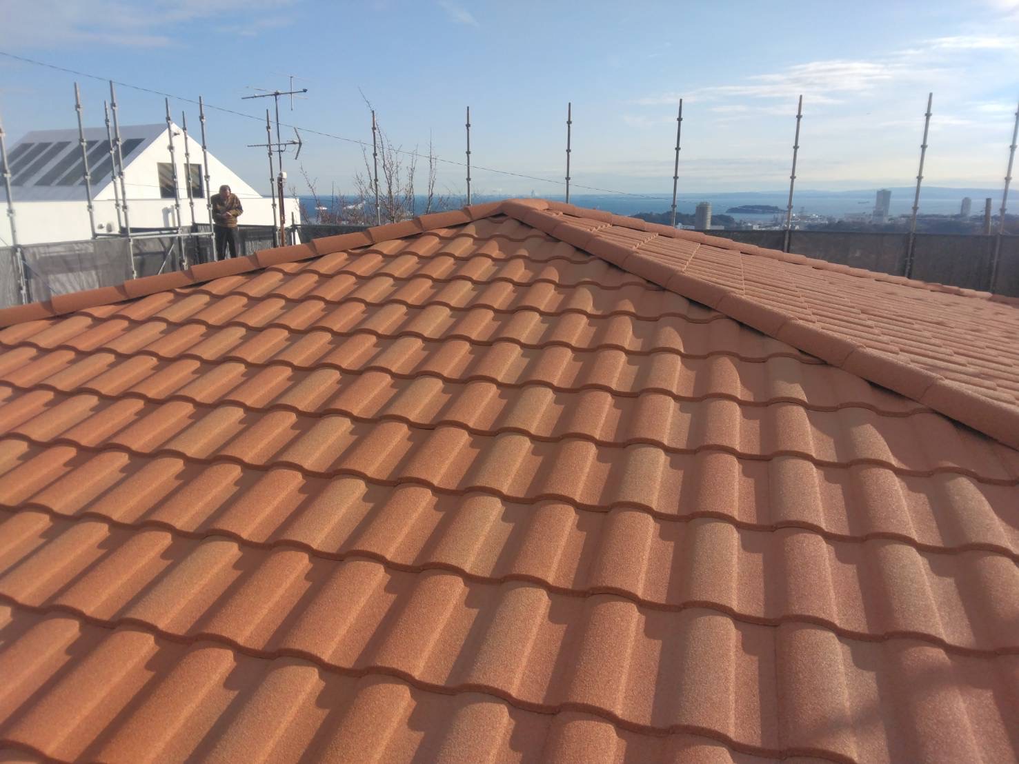 施工後 ディーズルーフィング 屋根ローマン